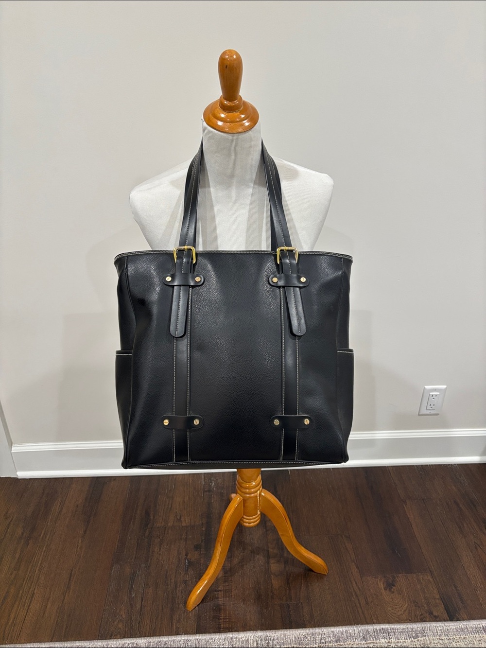 Isaac Mizrahi New York Multi-Compartment Tech Tote w/ Padded Laptop Sleeve